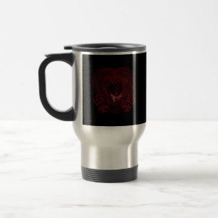 Mug De Voyage Coeur Pleurant En Rouge - Skeleton Coeurs Mains