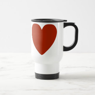 Mug De Voyage Coeur rouge clair