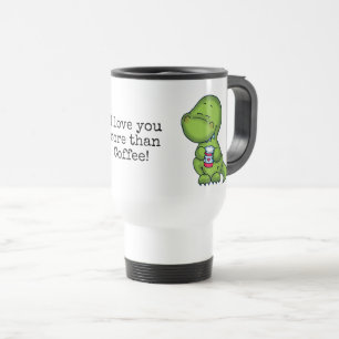 Mug De Voyage Coffeesaurus - je t'aime plus que le voyage de