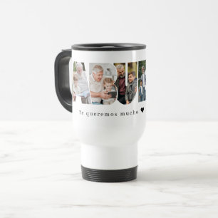 Mug De Voyage Collage de photos de Abuelo espagnol pour la fête