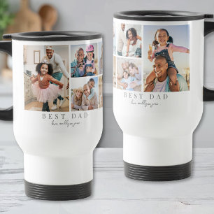 Mug De Voyage Collage de photos de famille Papa Père