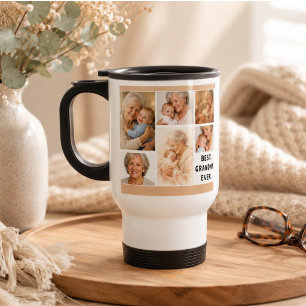 Mug De Voyage Collage de photos personnalisé pour Mamie   Fête d