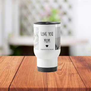Mug De Voyage Collage moderne Photo Love You Mom Best Gift