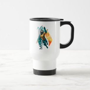 Mug De Voyage Collage moderniste d'Aquaman   Aquaman