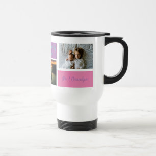 Mug De Voyage Collage personnalisé 3 photo grand-père personnali
