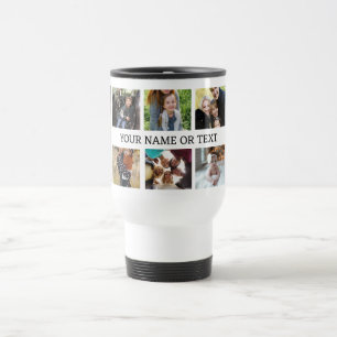 Mug De Voyage Collage photo de famille de 8 personnalisées avec 