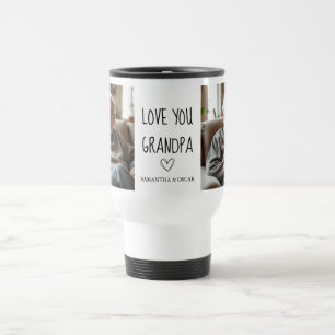 Mug De Voyage Collage Photo Moderne Amour Pour Papy Meilleur Cad