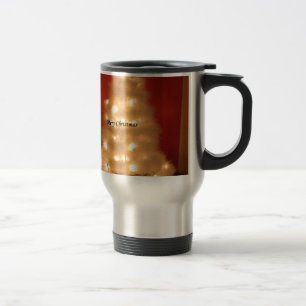 Mug De Voyage Collection d'arbres de Noël blancs décorés