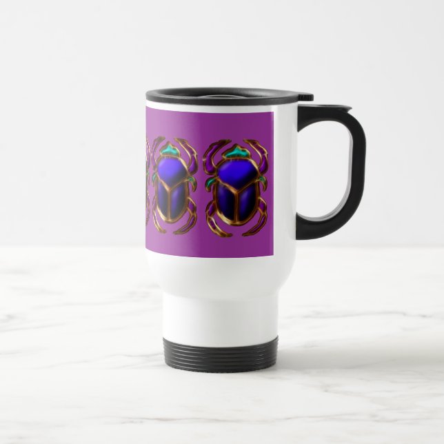 Mug De Voyage Collection de BEETTES SCARABES ÉGYPTIENNES (Droite)