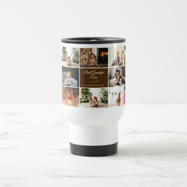 Mug De Voyage Collection moderne Meilleur grand-père Jamais phot (Centre)