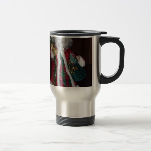 Mug De Voyage Collection Royal Plaid Père Noël. (Droit)