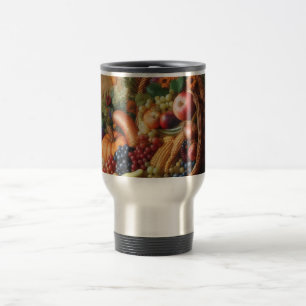 Mug De Voyage Coloré/Action de grâces/Cornucopie/automne