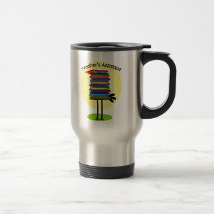Mug De Voyage Conception auxiliaire de "oiseau du livre" du