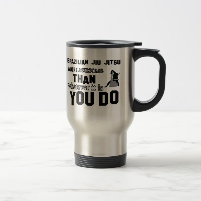 Mug De Voyage Conception brésilienne impressionnante de jitsu de (Droit)