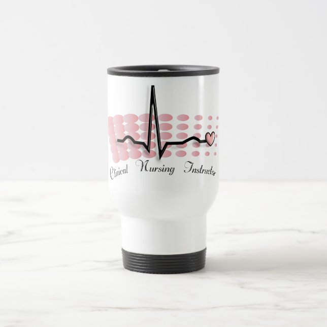 Mug De Voyage Conception clinique de l'instructeur QRS de soins (Centre)