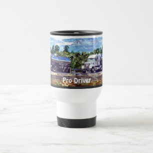 Mug De Voyage Conception de camions Big Rig Trucker pour les ama