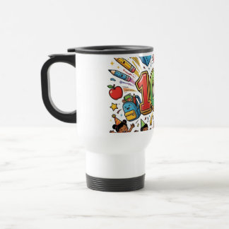 Mug De Voyage Conception de célébration colorée du 100e jour d'é