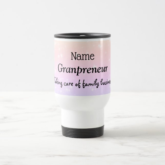 Mug De Voyage Conception de Granpreneur (Centre)