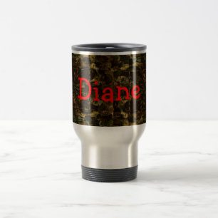 Mug De Voyage Conception de pétale d'amant de Camo