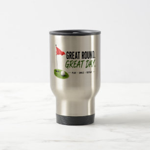 Mug De Voyage Conception de typographie Golf Red Flag Golf Lifes