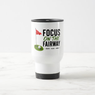 Mug De Voyage Conception de typographie Golf Red Flag Golf Lifes