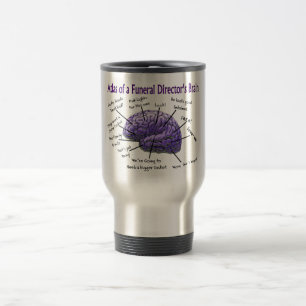 Mug De Voyage Conception drôle de cerveau de directeur des