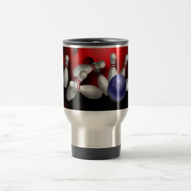 Mug De Voyage Conception faite sur commande de bowling (Centre)