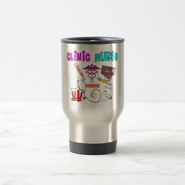 Mug De Voyage Conception Médicale unique de cadeaux d'infirmière (Centre)