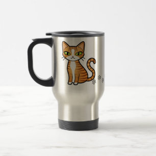 Mug De Voyage Concevez votre propre chat de bande dessinée