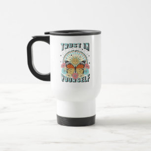 Mug De Voyage Confiance en soi   Soleil céleste et papillon