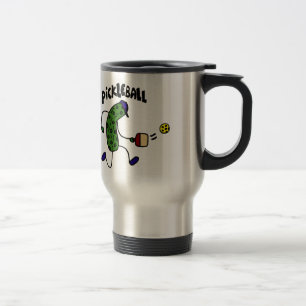 Mug De Voyage Conserves au vinaigre drôles jouant Pickleball