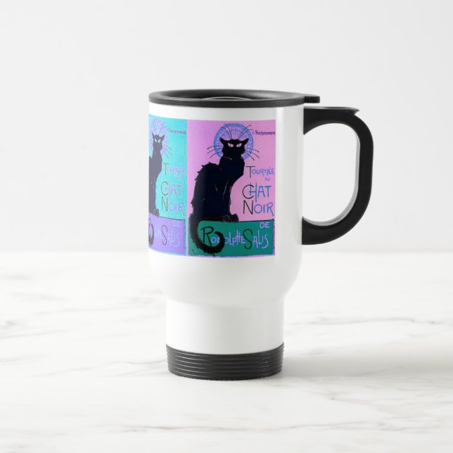 Mug De Voyage Conversations Noir (chats noirs) (Droite)