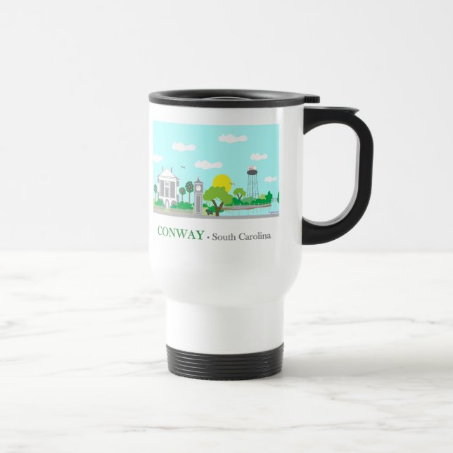 Mug De Voyage Conway, SC - Charme (Droite)