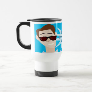 Mug De Voyage Cool Guy Moyenne Joe Fun Caractère Art