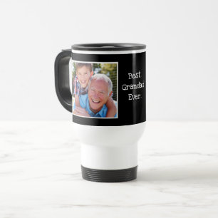 Mug De Voyage Cool Meilleur Grand-Père Jamais Photo Personnalisé