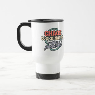 Mug De Voyage Coordonnateur de chaos Caféine Puissance Gratitude