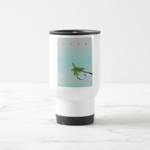 Mug De Voyage Copie vintage de vacances de style d'hamac du Cuba