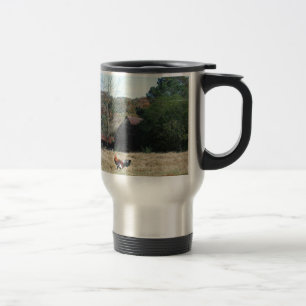 Mug De Voyage Coq à la ferme Photo de Sandy Closs.