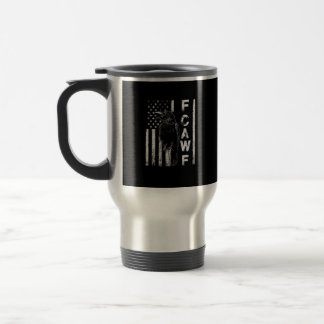 Mug De Voyage Corbeau drôle F Caw F avec drapeau américain