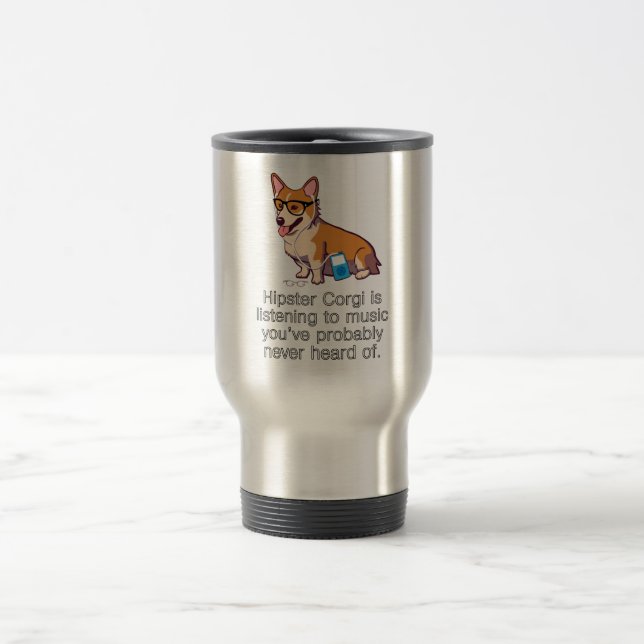 Mug De Voyage Corgi de hippie (Centre)