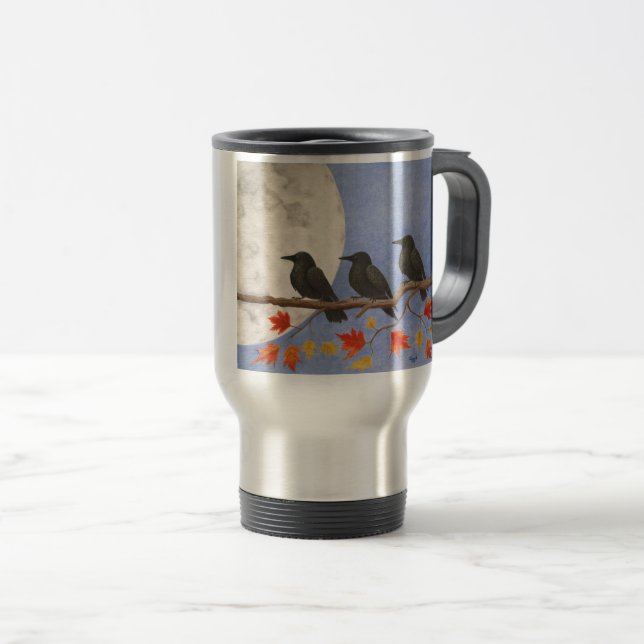 Mug De Voyage Corneilles moissonneuses (Devant droit)
