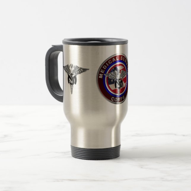 Mug De Voyage Corps des services Médicales (Devant gauche)