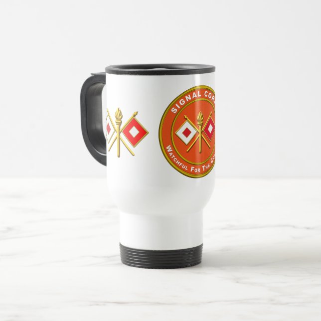 Mug De Voyage Corps des signaux (Devant gauche)
