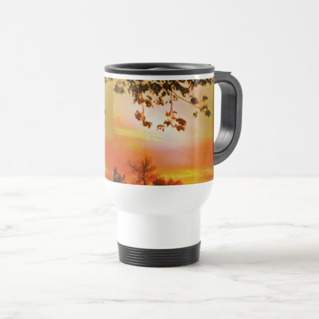 Mug De Voyage Coucher du soleil (Devant droit)