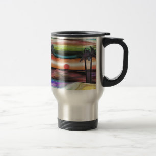 Mug De Voyage Coucher du soleil de plage