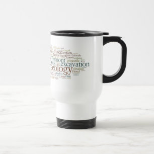 Mug De Voyage Couleur et blanc multi de nuage de mot
