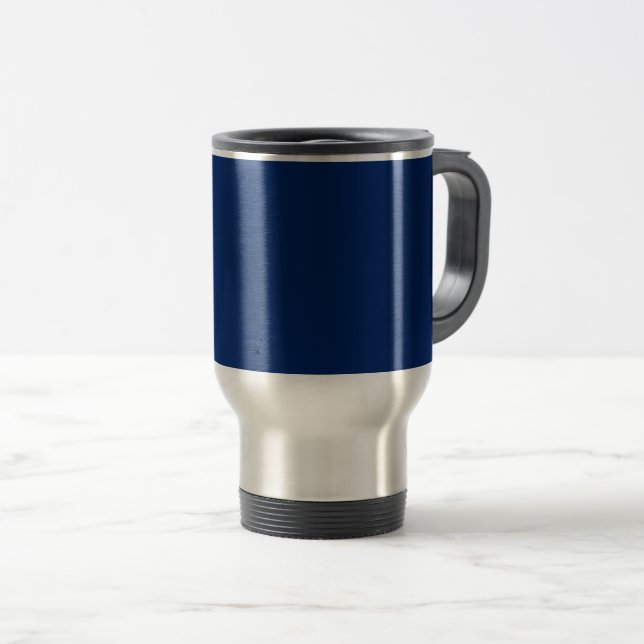 Mug De Voyage Couleur solide bleue royale (Devant droit)