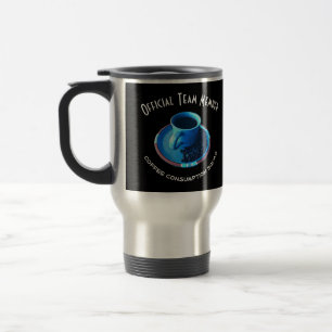 Mug De Voyage Coupe bleue et soucoupe   Équipe Amateurs de café 