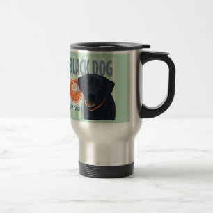 Mug De Voyage Coupe de chien noir