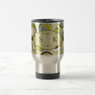 Mug De Voyage Coupe Retro Circle en acier inoxydable 1970